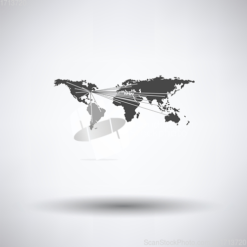 Image of Map with directions to all part of the World