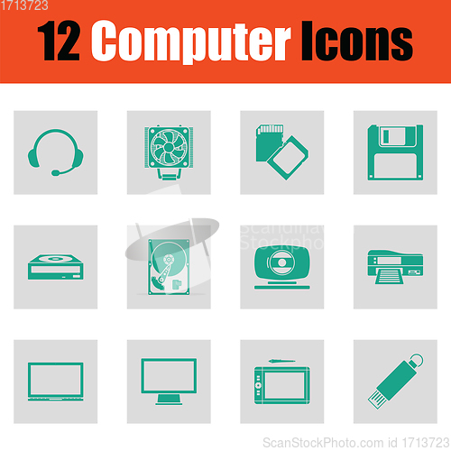 Image of Set of computer icons