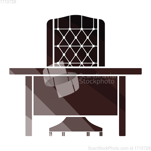 Image of Table and armchair icon