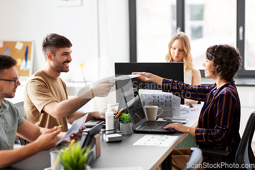 Image of business team or startuppers working at office