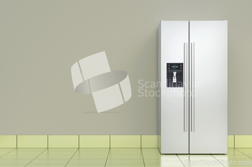 Image of Big refrigerator in the kitchen