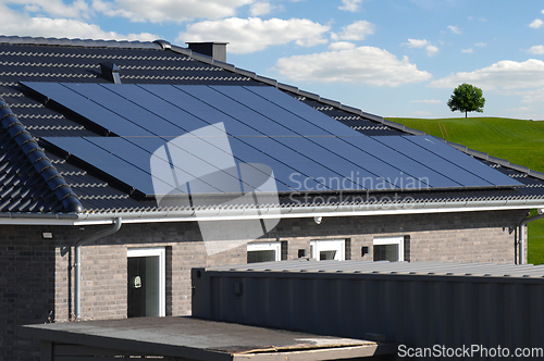 Image of Solar panels on roof