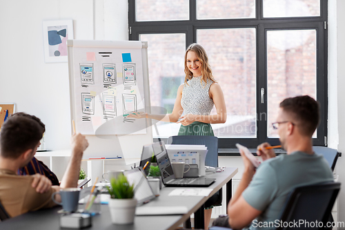 Image of business team or startuppers working at office