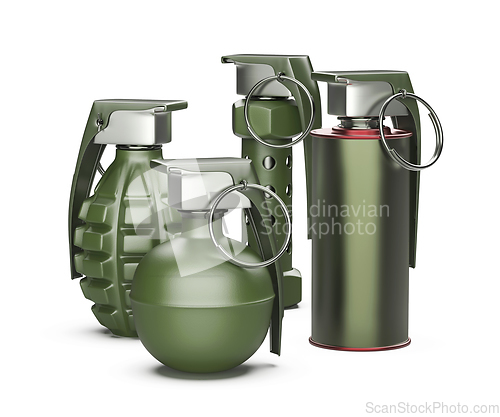 Image of Four hand grenades