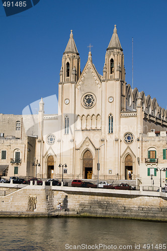 Image of church malta seafront st. julian's