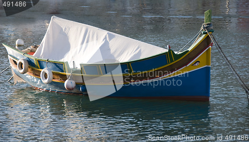 Image of malta luzzu fishing boat