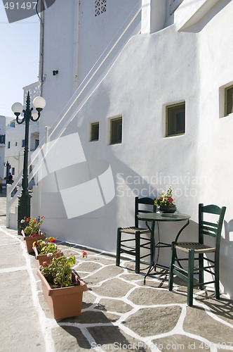 Image of greek island street scene