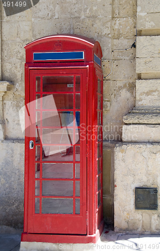 Image of british style phone booth mdina malta