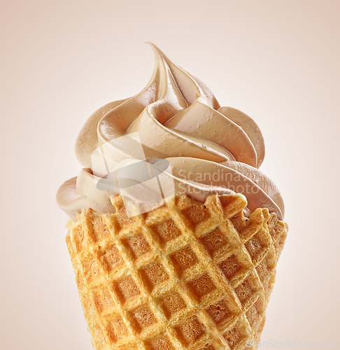 Image of close up of soft ice cream