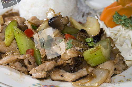 Image of pad khing thai food