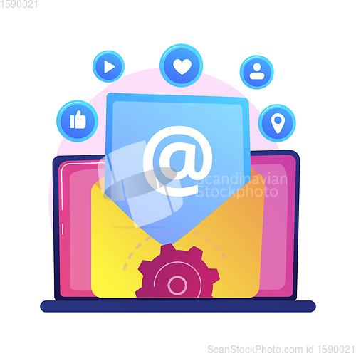 Image of Electronic mail vector concept metaphor