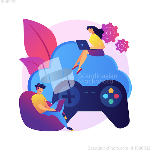 Image of Console gamepad vector concept metaphor