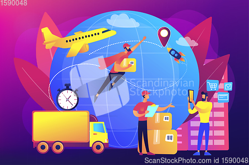 Image of Express delivery service concept vector illustration.