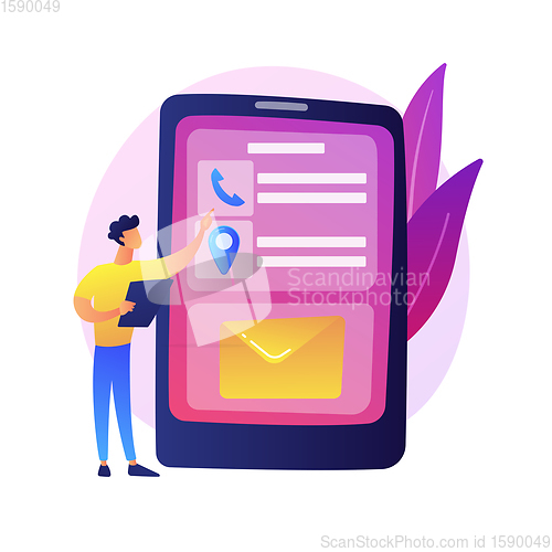 Image of Mobile messaging vector concept metaphor