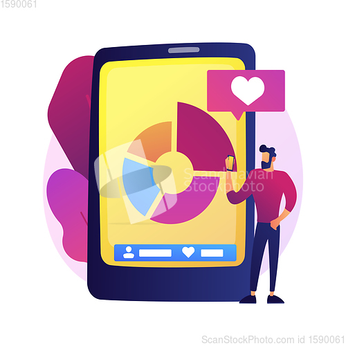 Image of Social media blogging marketing vector concept metaphor.