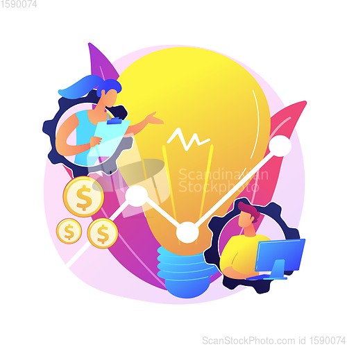 Image of Business trend vector concept metaphor