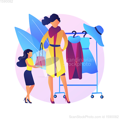 Image of Personal stylist vector concept metaphor