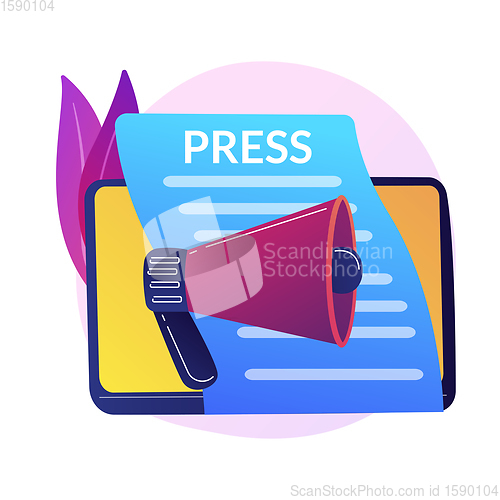 Image of Mass media vector concept metaphor