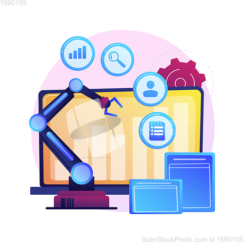 Image of Online business development vector concept metaphor.