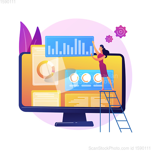 Image of Digital marketing strategy vector concept metaphor