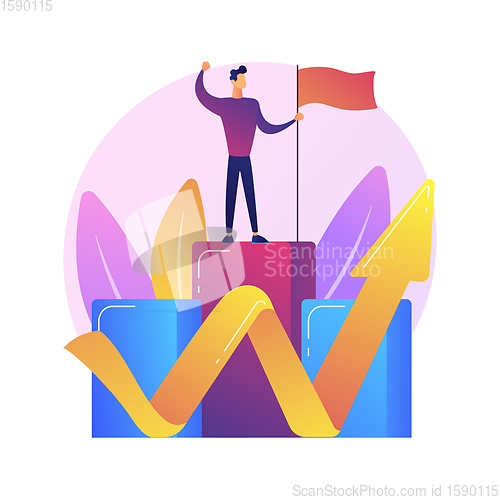 Image of Career climb vector concept metaphor