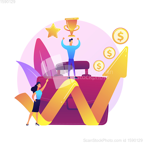 Image of Business success vector concept metaphor