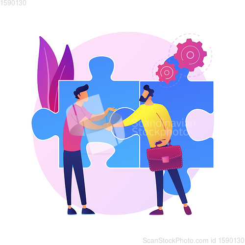 Image of Partnership vector concept metaphor