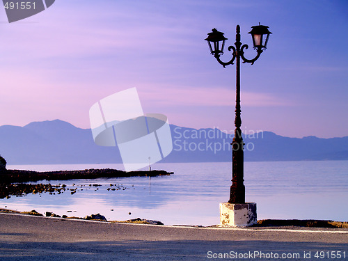 Image of lantern at the waterfront