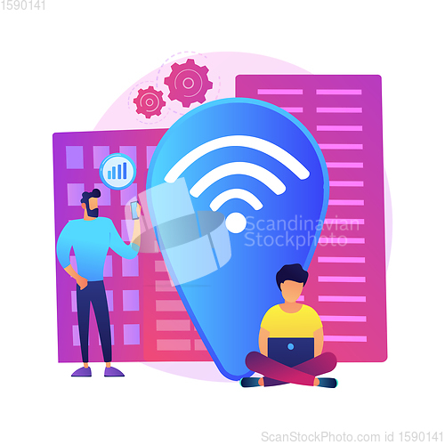 Image of Wi fi hotspot vector concept metaphor