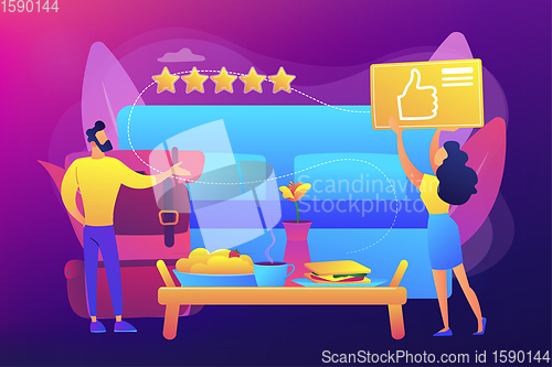 Image of Bed and breakfast concept vector illustration