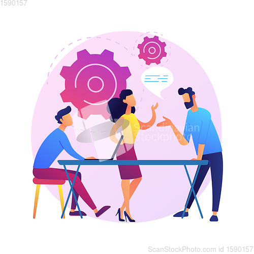 Image of Business seminar vector concept metaphor