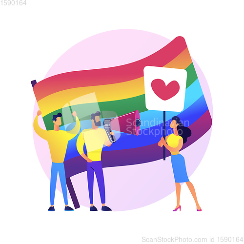 Image of LGBT pride vector concept metaphor