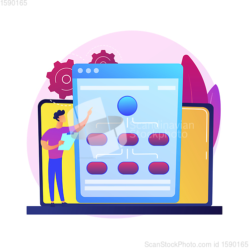 Image of Web hosting service vector concept metaphor