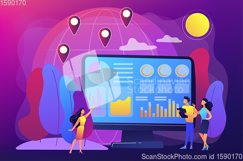 Image of Environment data analytics concept vector illustration