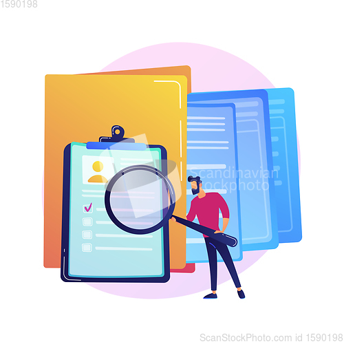 Image of Documentation management vector concept metaphor