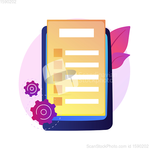 Image of Online document form vector concept metaphor