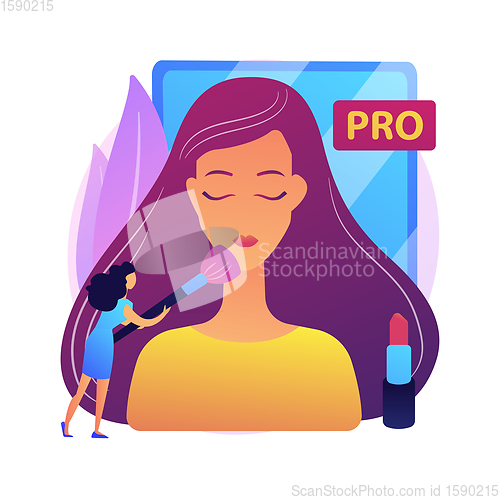 Image of Professional makeup vector concept metaphor