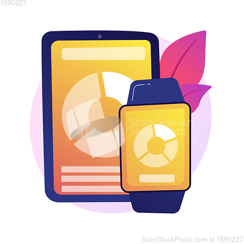 Image of Smart gadgets vector concept metaphor