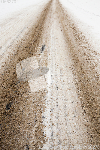 Image of The road in winter