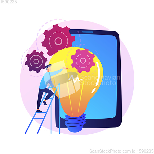 Image of Idea management vector concept metaphor