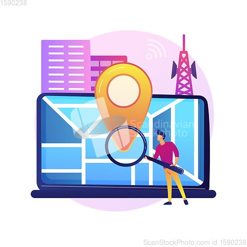 Image of Location based advertisement vector concept metaphor