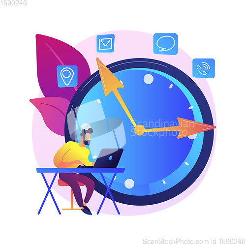 Image of Deadline vector concept metaphor