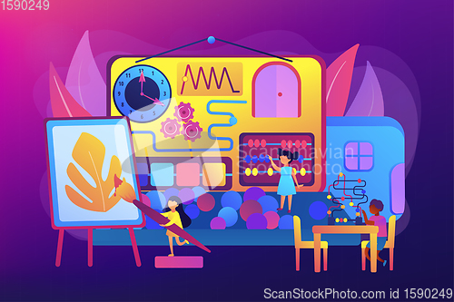 Image of Child friendly area concept vector illustration