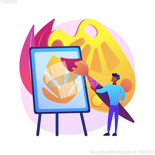 Image of Art studio vector concept metaphor