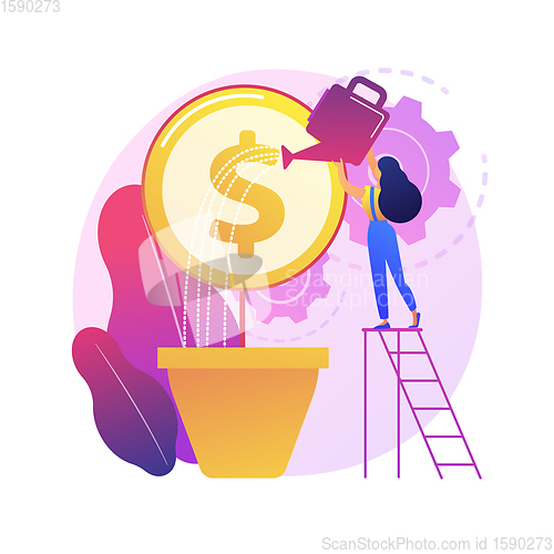 Image of Profit growth vector concept metaphor