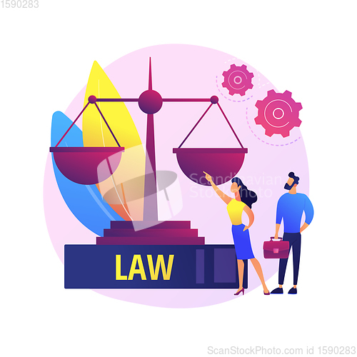 Image of Legal services vector concept metaphor