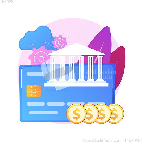 Image of Core banking vector concept metaphor