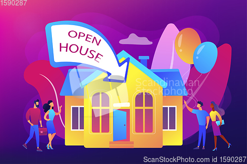 Image of Open house concept vector illustration.