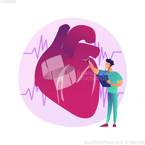 Image of Cardiology clinic vector concept metaphor