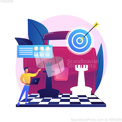 Image of Business strategy vector concept metaphor